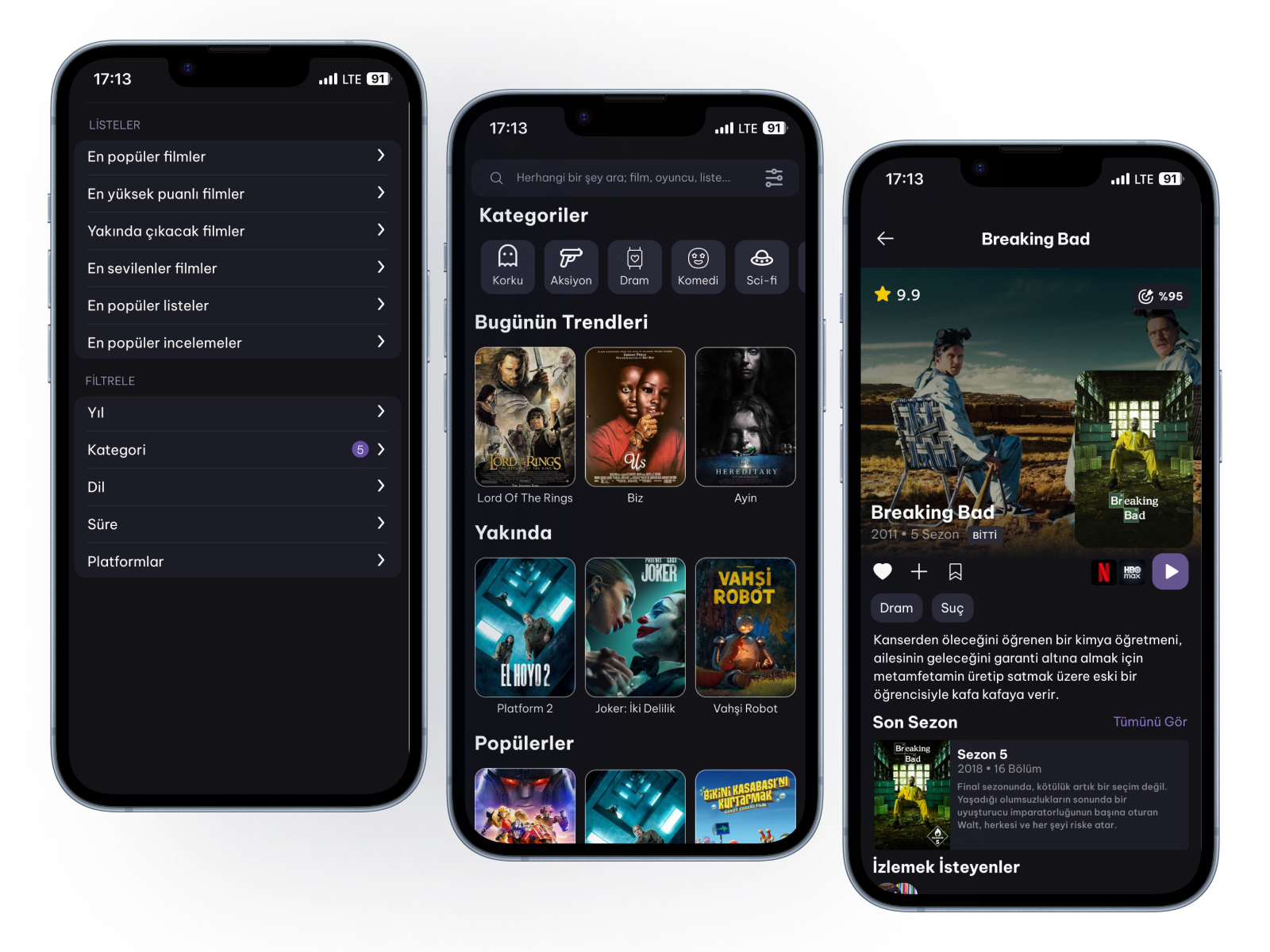 Discover movies screen